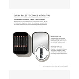 Nudestix Nude Beach eyeshadow kit with 6 shades, imported from the UK