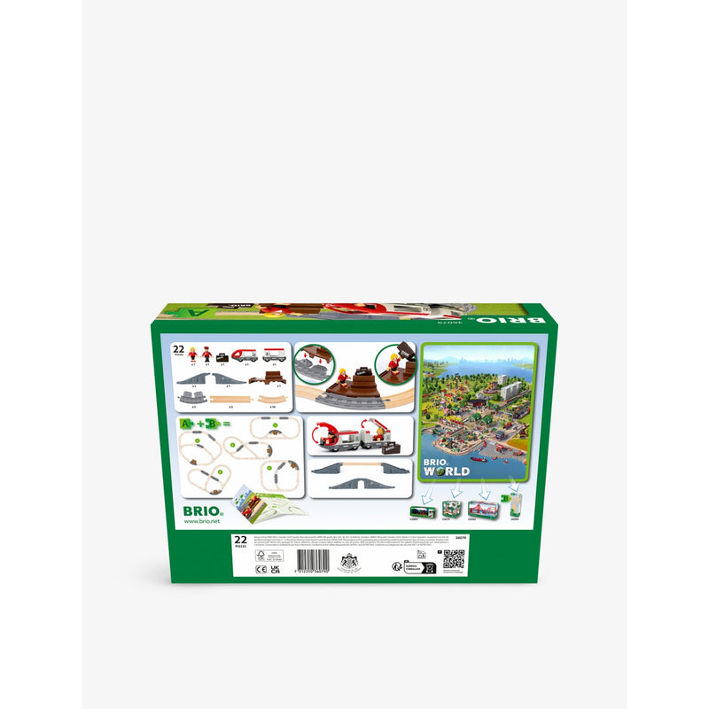 Brio starter travel train wooden playset 22 pieces (British brand)