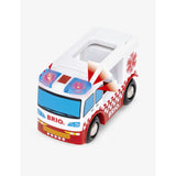 Brio Rescue Ambulance with trailer and two figures, imported from the UK