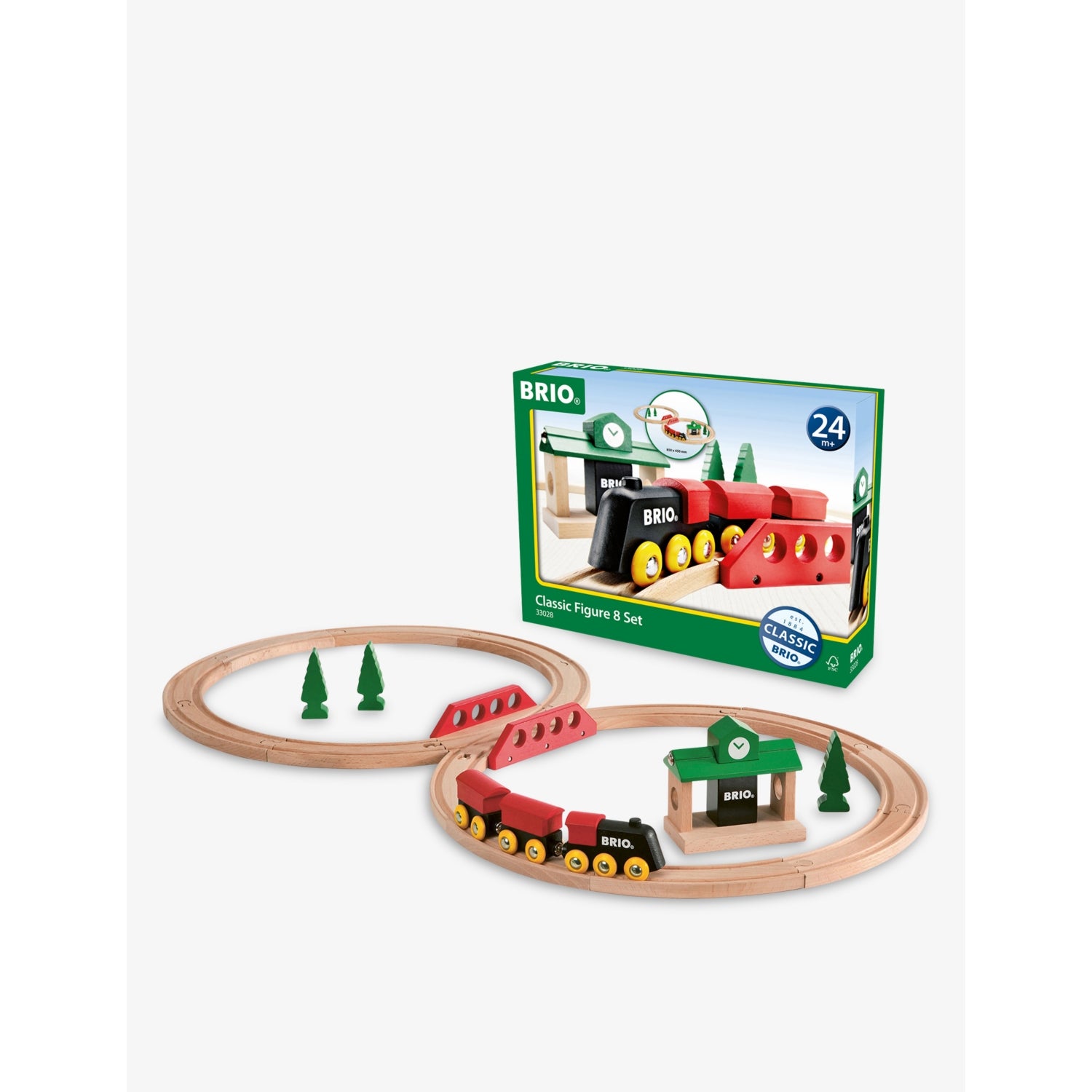 Brio wooden railway Figure 8 set, imported from the UK