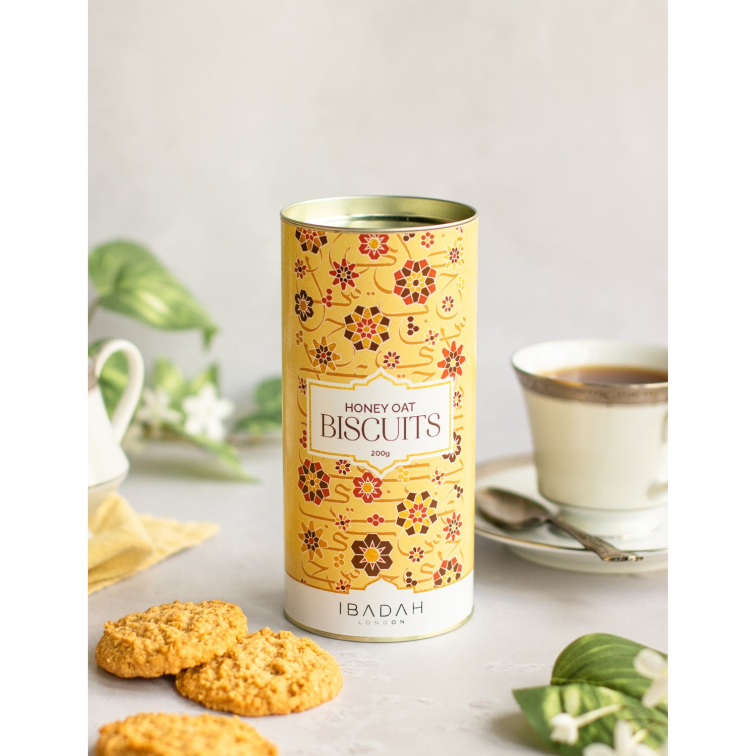 Ibadah London honey oat biscuits 160g pack, UK version