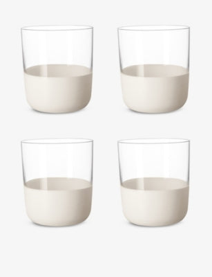 Villeroy & Bosh crystal tumbler set, matte base, imported from the UK