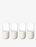Villeroy & Boch Manufacture Rock Blanc crystal tumblers, set of four (British brand)