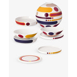 Villeroy & Boch seven-piece porcelain set La Boule Miami (British brand)