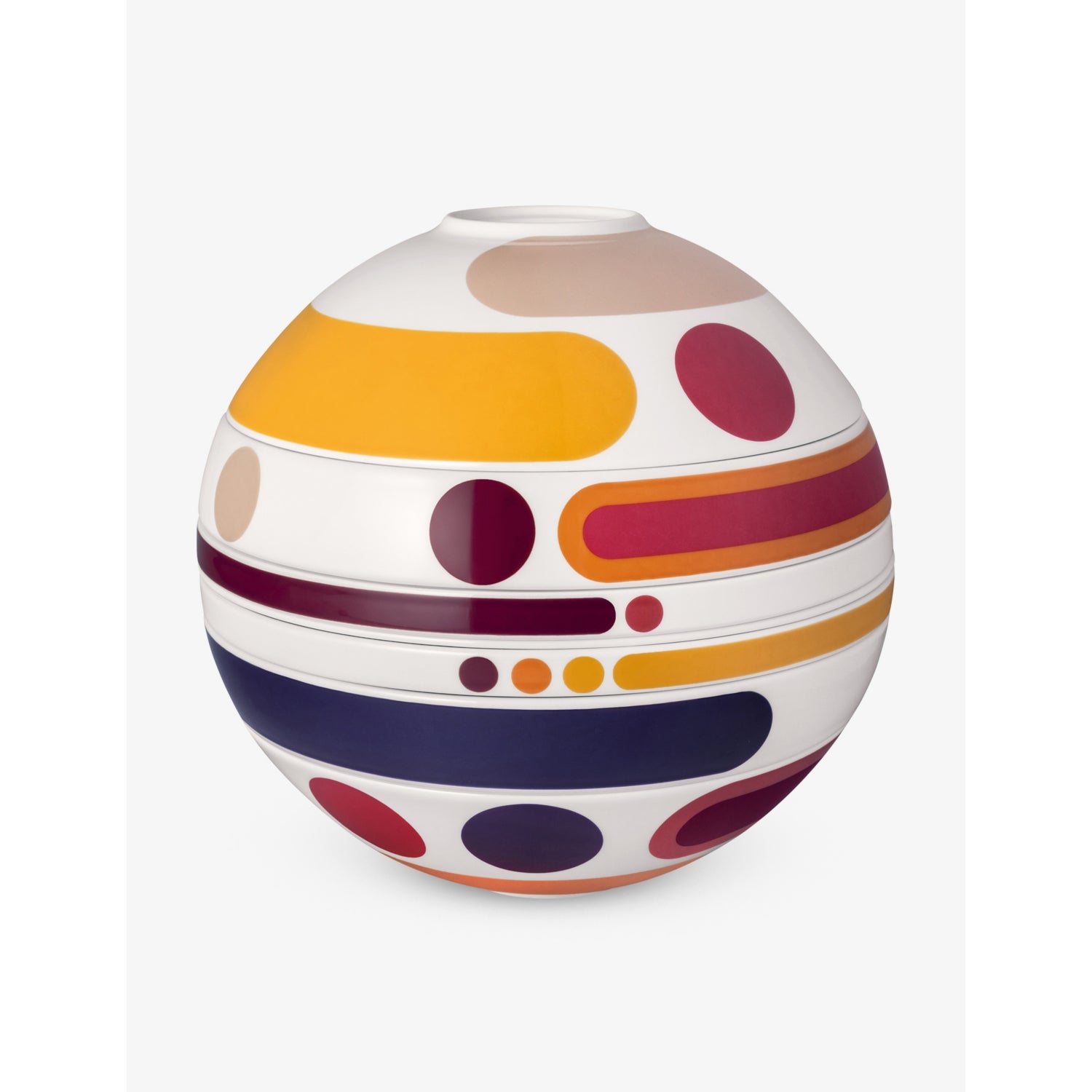 Villeroy & Boch seven-piece porcelain set La Boule Miami (British brand)
