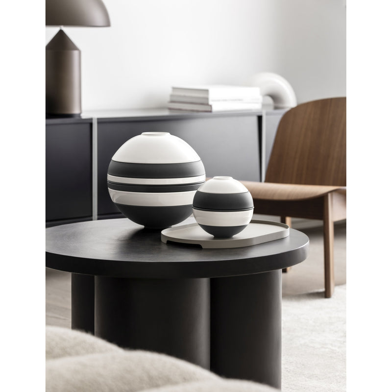 Villeroy & Boch La Boule stackable porcelain set five-piece, imported from the UK