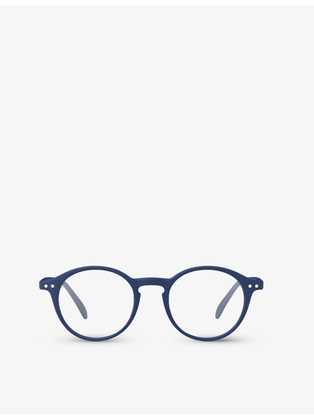 Izipizi #D navy reading glasses round frame - British product