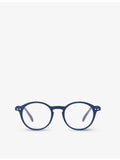 Izipizi #D navy reading glasses round frame - British product