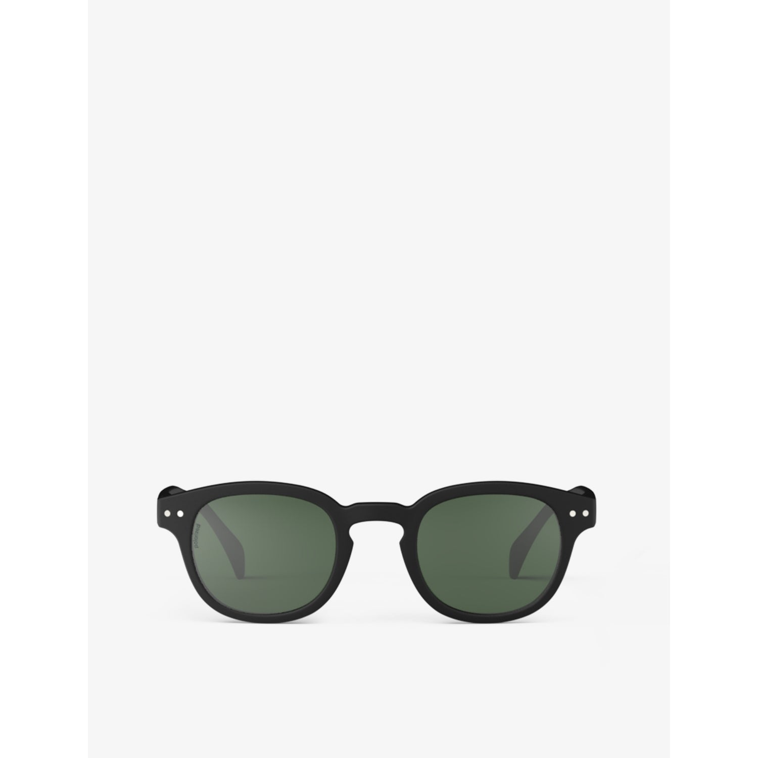 #C square-framed polarised sunglasses - BLACK