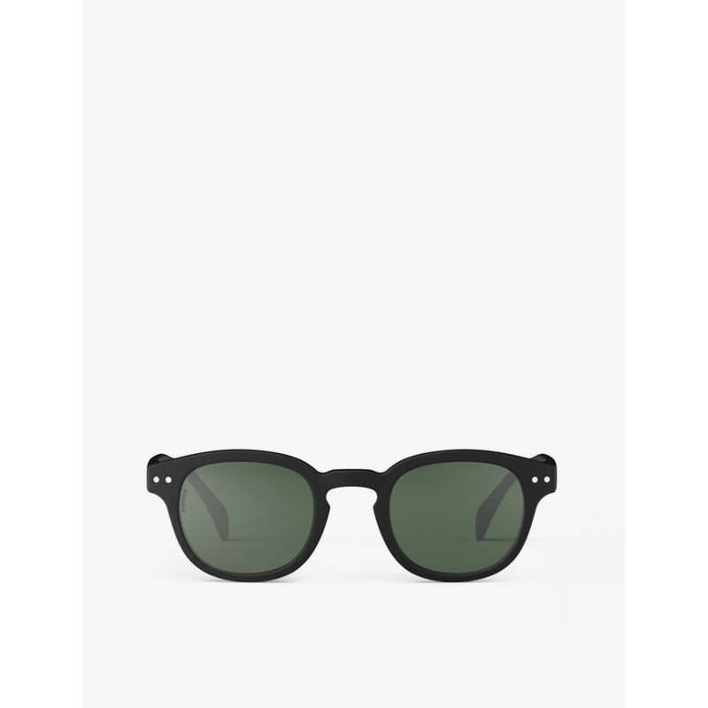 #C square-framed polarised sunglasses - BLACK