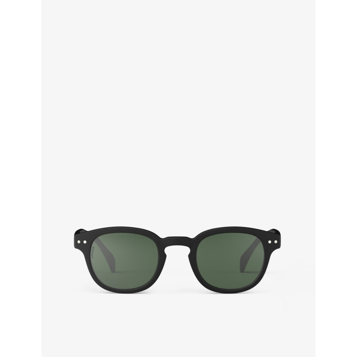 #C square-framed polarised sunglasses - BLACK