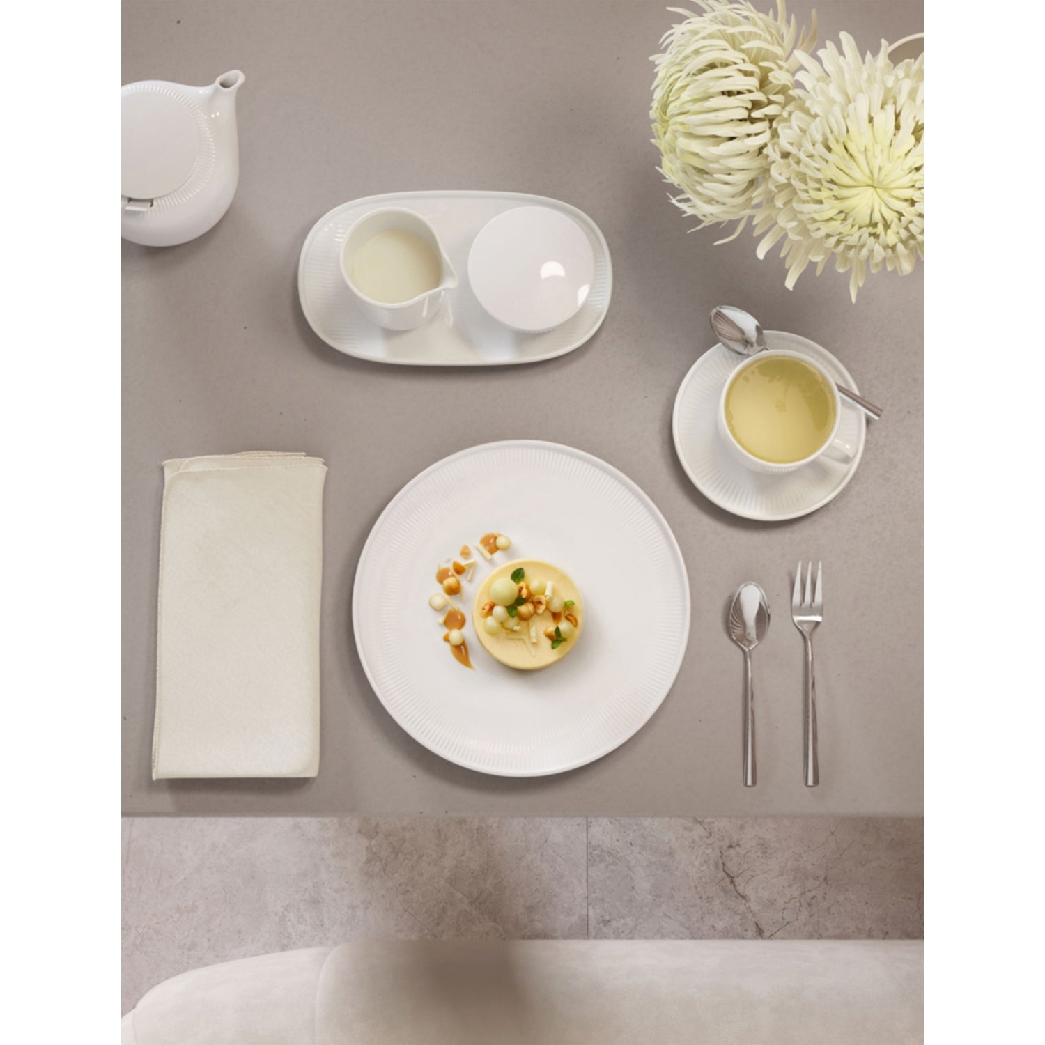 Villeroy & Boch Afina porcelain teapot 420ml, imported from the UK