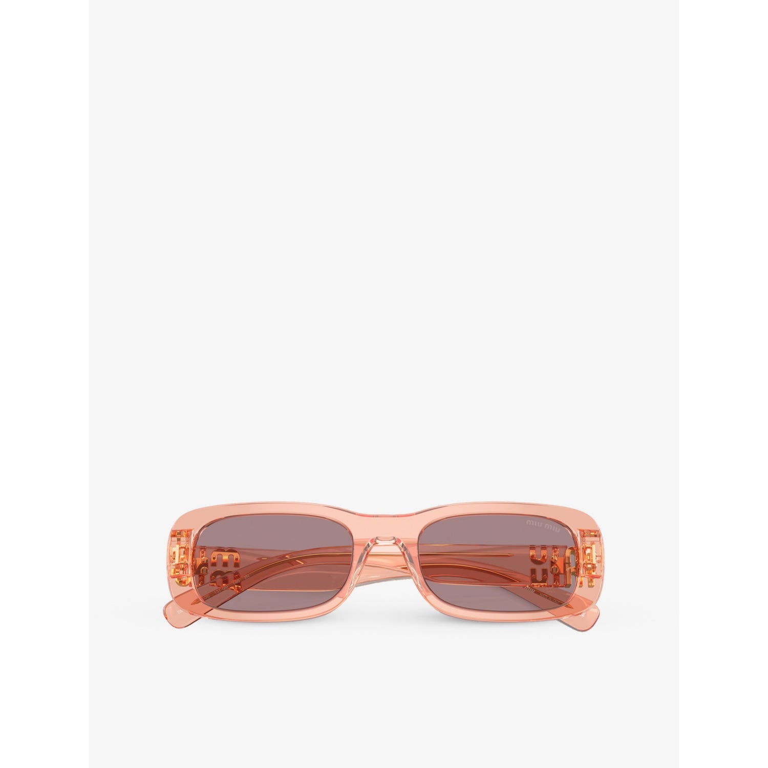 Miu Miu MU 08ZS oval-frame acetate sunglasses (British brand)