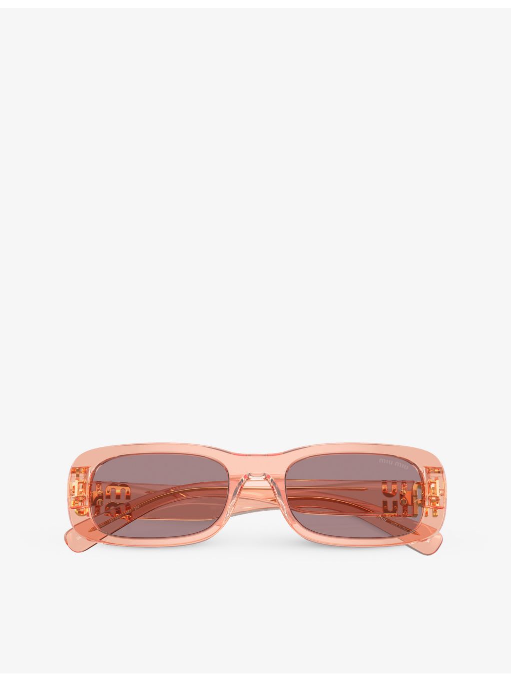 Miu Miu MU 08ZS oval-frame acetate sunglasses (British brand)