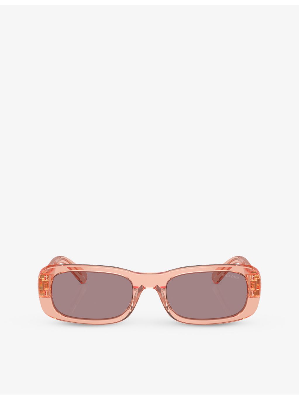 Miu Miu MU 08ZS oval-frame acetate sunglasses (British brand)