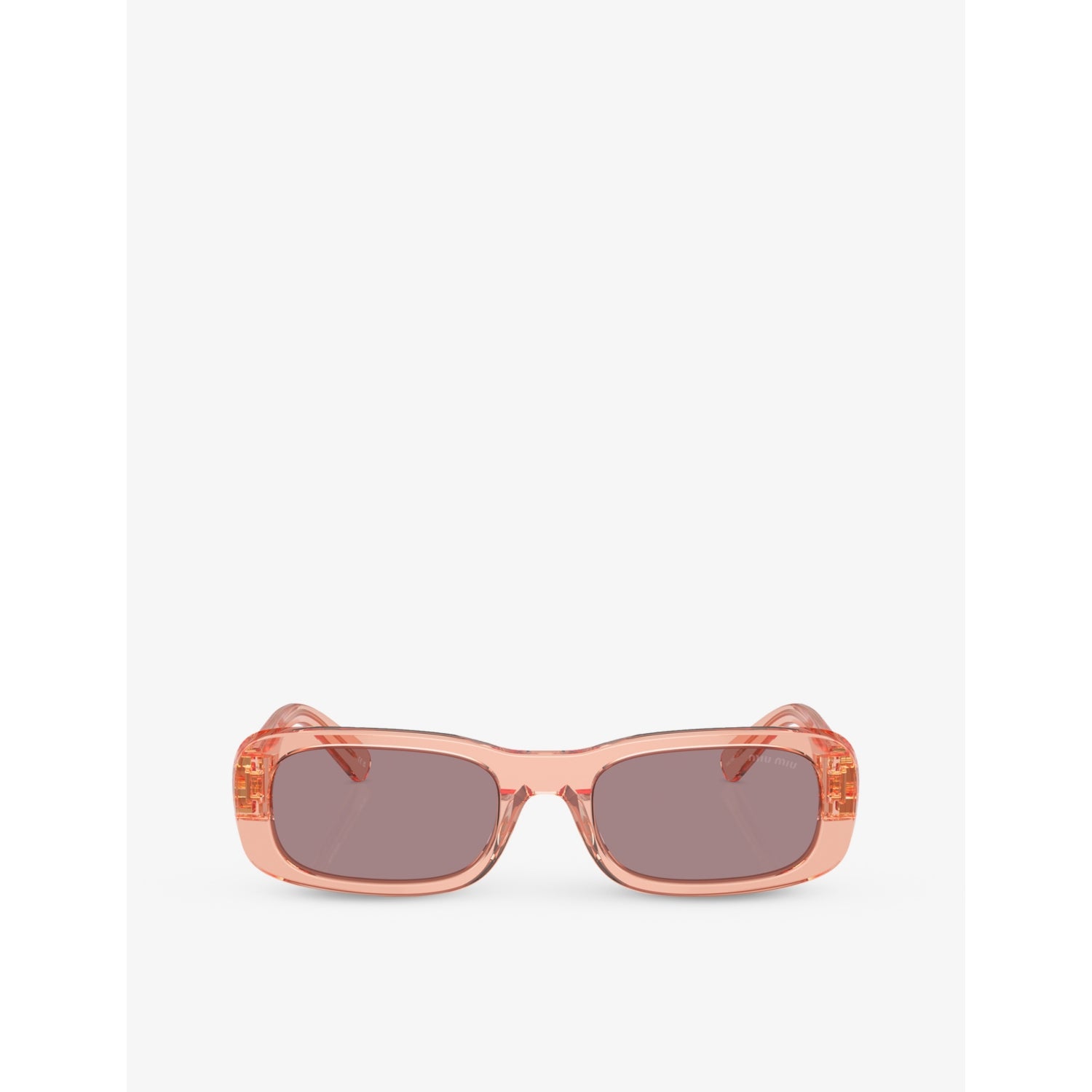Miu Miu MU 08ZS oval-frame acetate sunglasses (British brand)