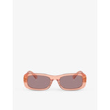 Miu Miu MU 08ZS oval-frame acetate sunglasses (British brand)