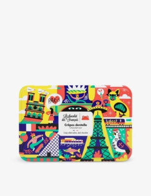 Le Chocolat Des Français dark chocolate rolled wafers 90g, UK version