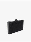 Kurt Geiger Kensington woven clutch bag with stud detail (British brand)