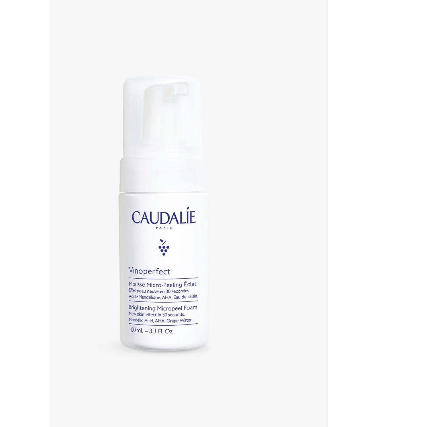 Caudalie Vinoperfect brightening micropeel foam 100ml (British brand)