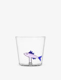 Ichendorf Marine Garden sardine glass tumbler 8cm - British product