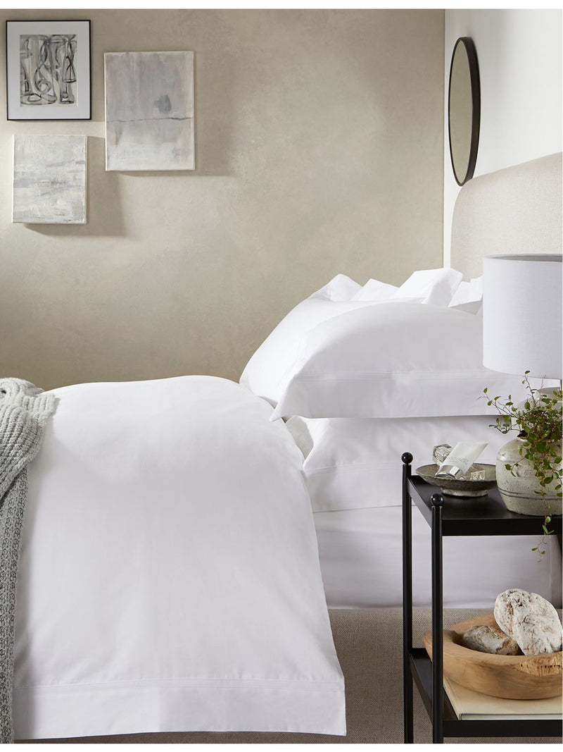 The White Company Cranleigh cotton duvet cover - British product