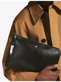 Montblanc soft brand-plaque leather pouch, UK version