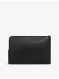 Montblanc soft brand-plaque leather pouch, UK version