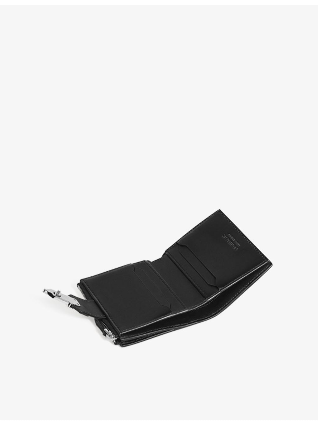 Montblanc mini leather wallet with money clip and card slots (British brand)