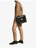Montblanc leather briefcase with logo plaque, imported from the UK