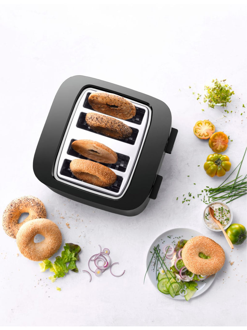 Enfinigy four-slot steel toaster, 29cm length, UK version