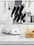 Zwilling J.A. Henckels All Star seven-piece stainless steel knife block - British product