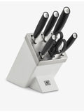 Zwilling J.A. Henckels All Star seven-piece stainless steel knife block - British product