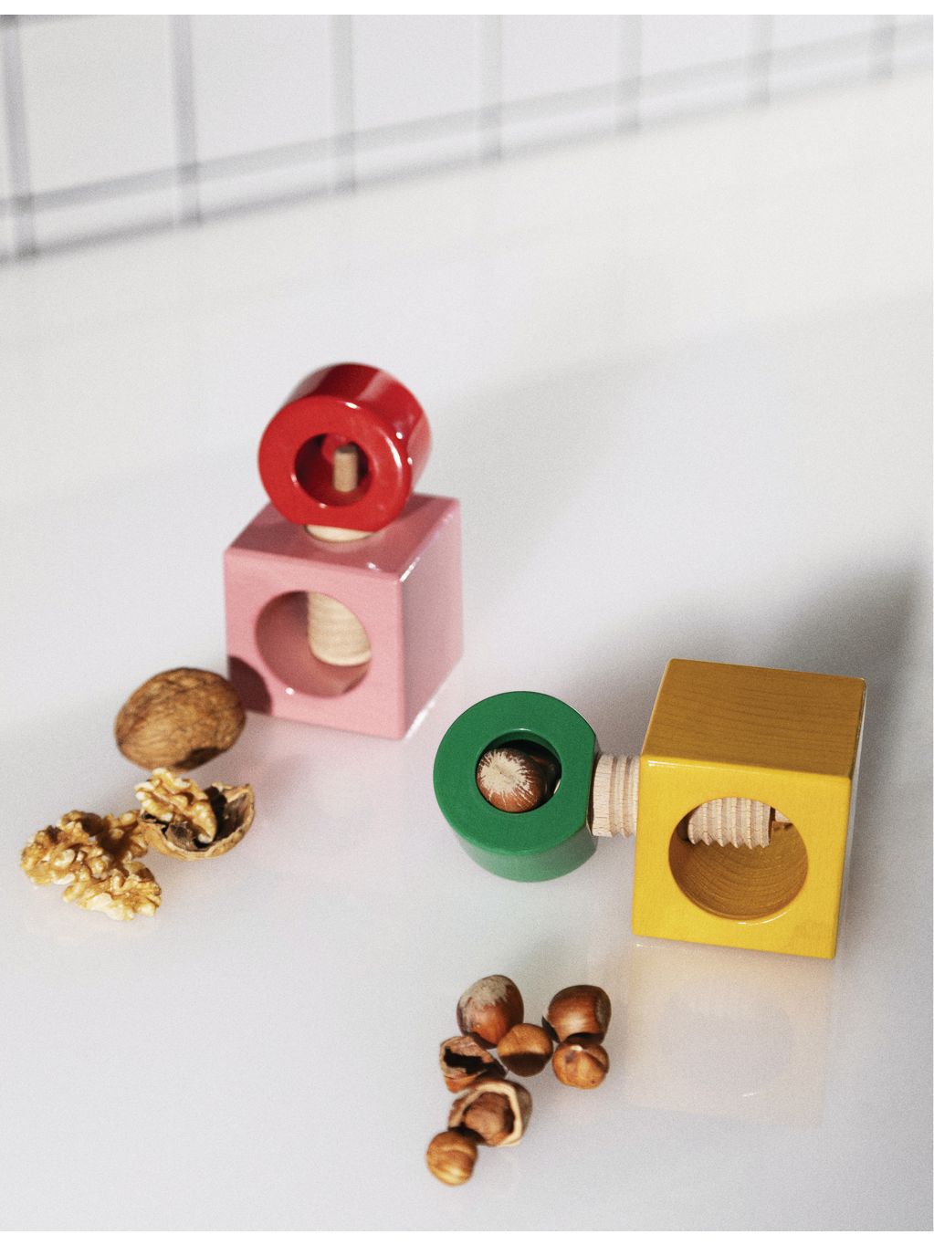Alessi Twergi beach-wood nutcracker 11cm x 6cm - British product