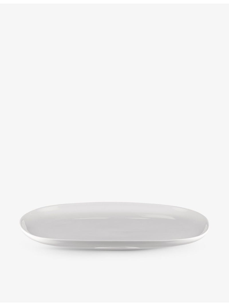 Alessi Itsumo oval porcelain serving plate 25cm, imported from the UK