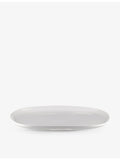 Alessi Itsumo oval porcelain serving plate 25cm, imported from the UK