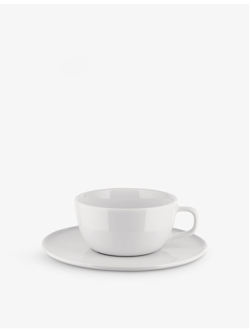 Alessi Itsumo porcelain teacup and saucer set 16cm (British brand)