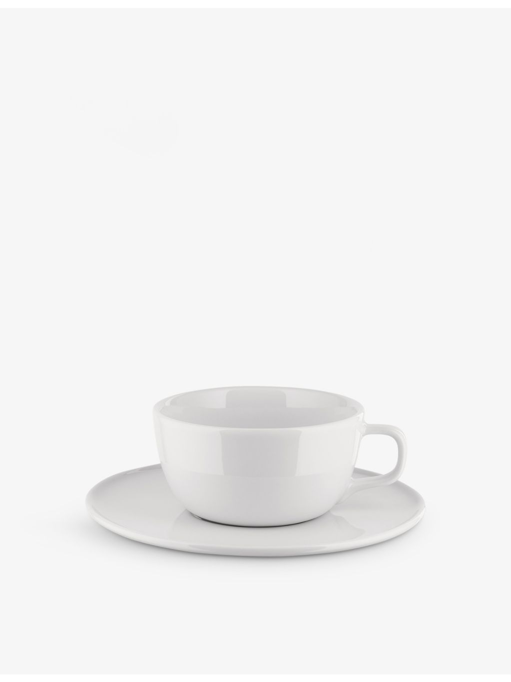 Alessi Itsumo porcelain teacup and saucer set 16cm (British brand)