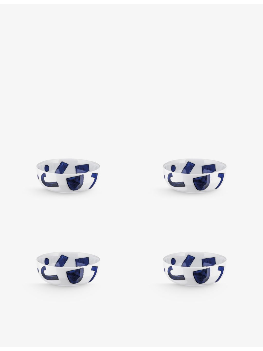 Alessi Itsumo Yunoki porcelain bowls set of four 13.9cm, UK version