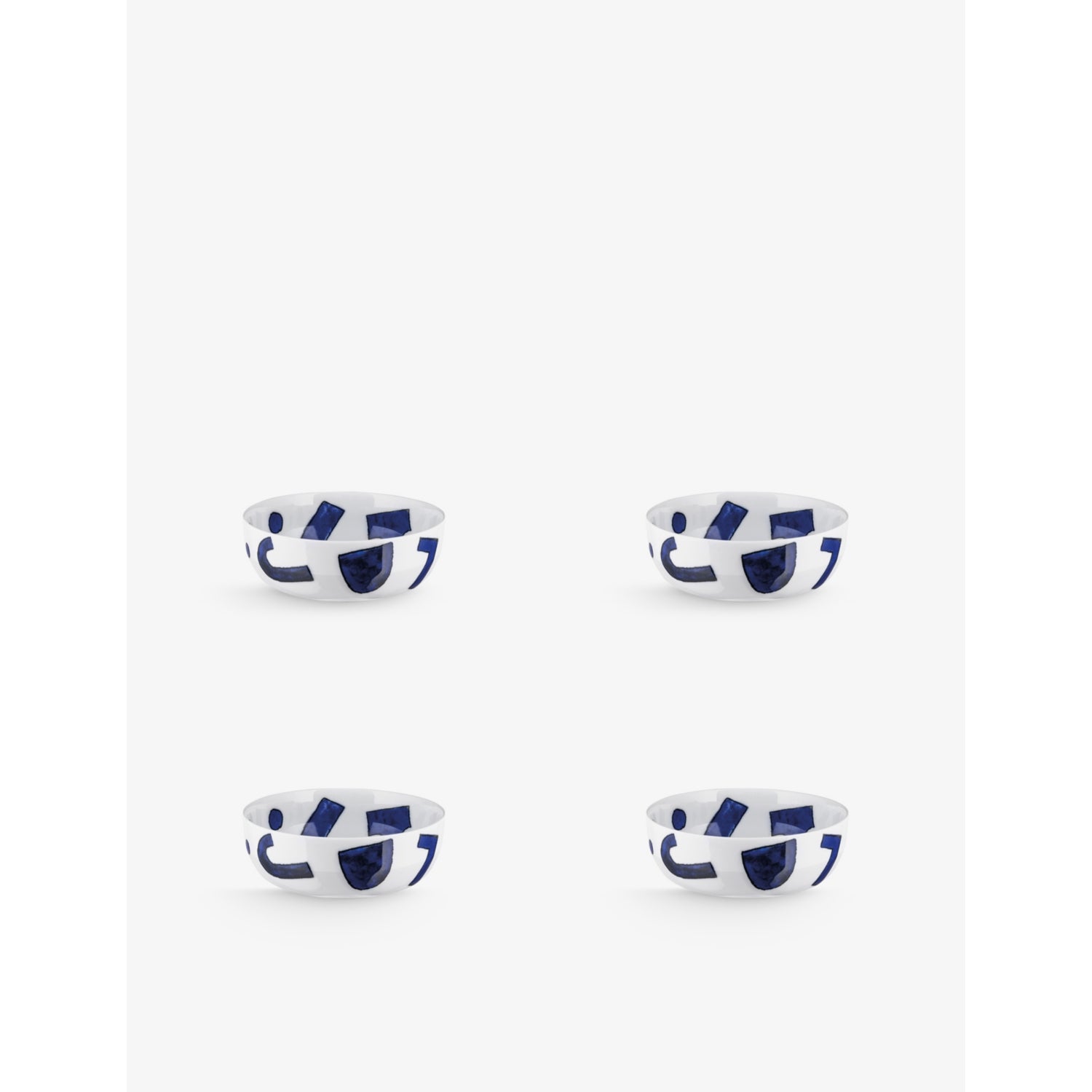 Alessi Itsumo Yunoki porcelain bowls set of four 13.9cm, UK version