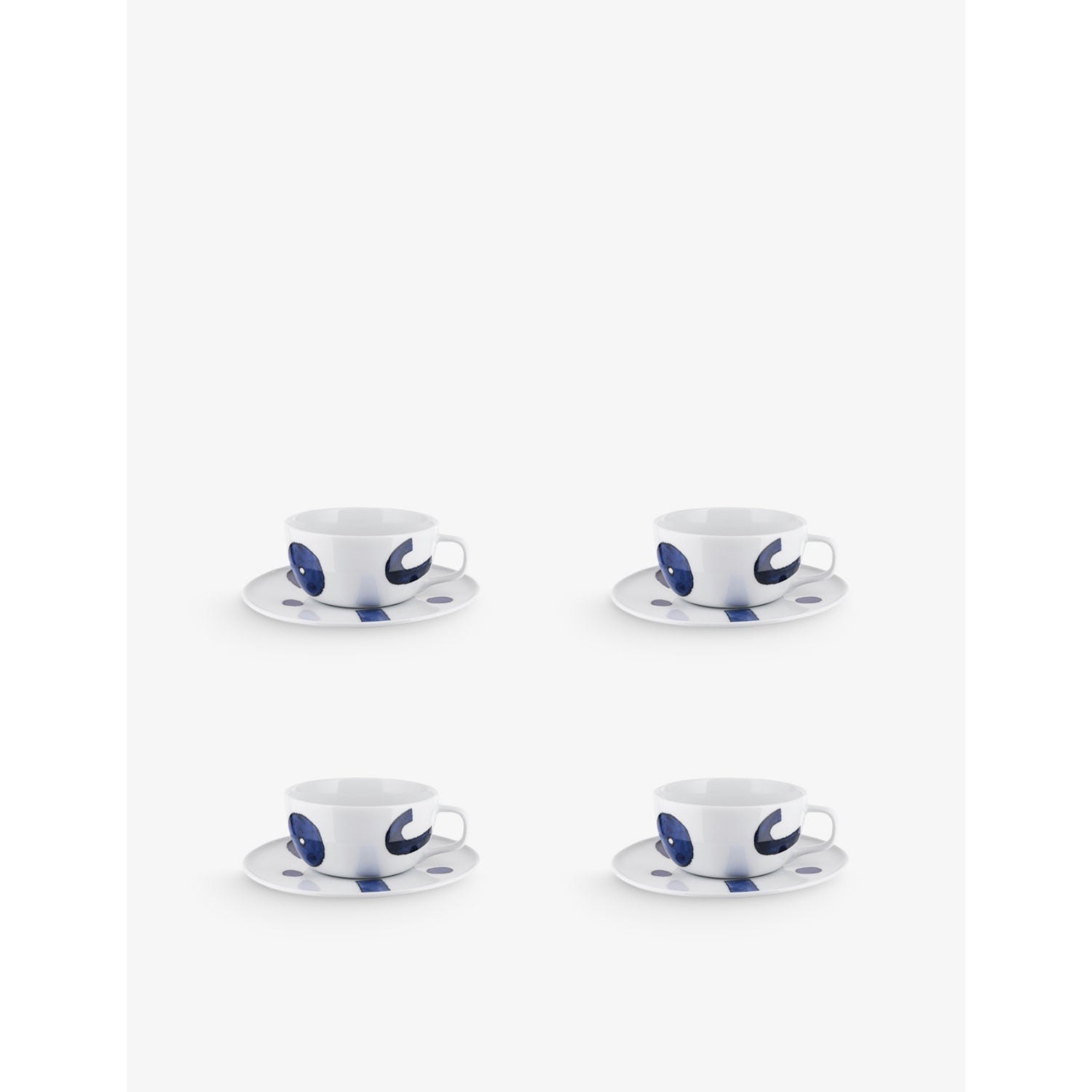 Alessi Itsumo Yunoki porcelain teacup and saucer set 16cm, UK version