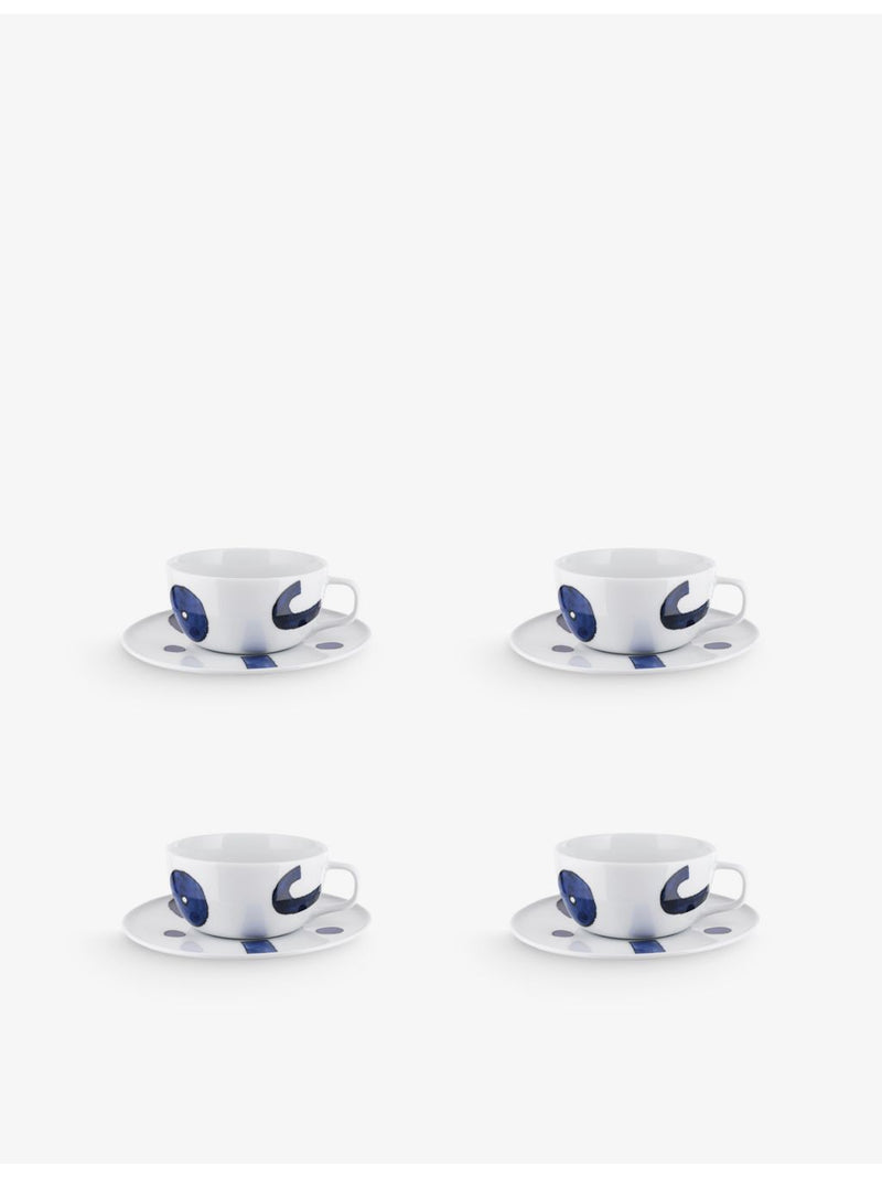 Alessi Itsumo Yunoki porcelain teacup and saucer set 16cm, UK version