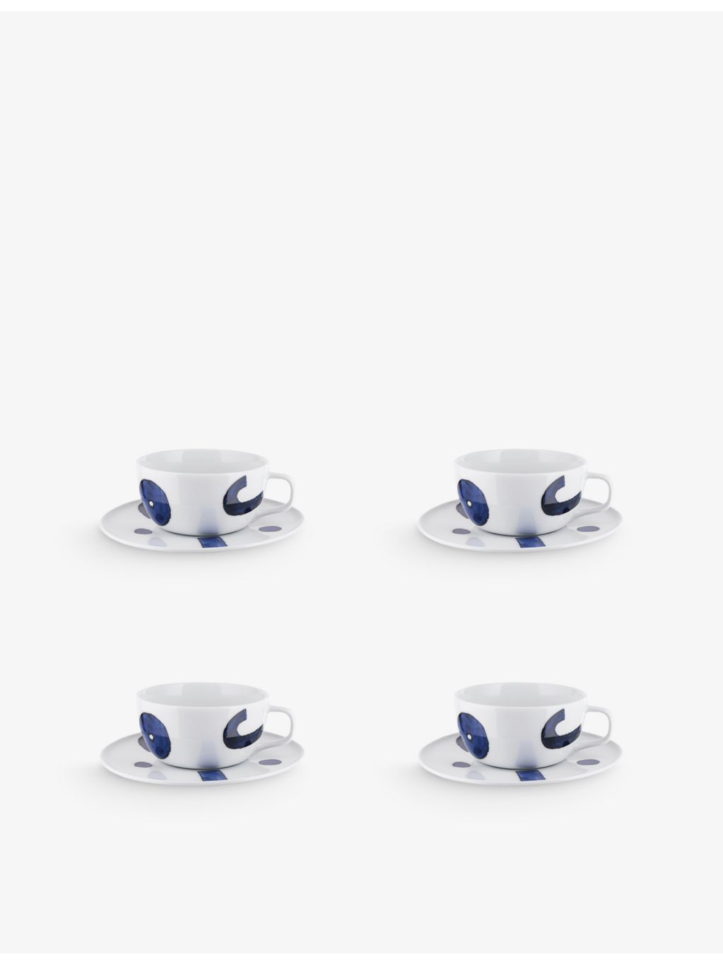 Alessi Itsumo Yunoki porcelain teacup and saucer set 16cm, UK version