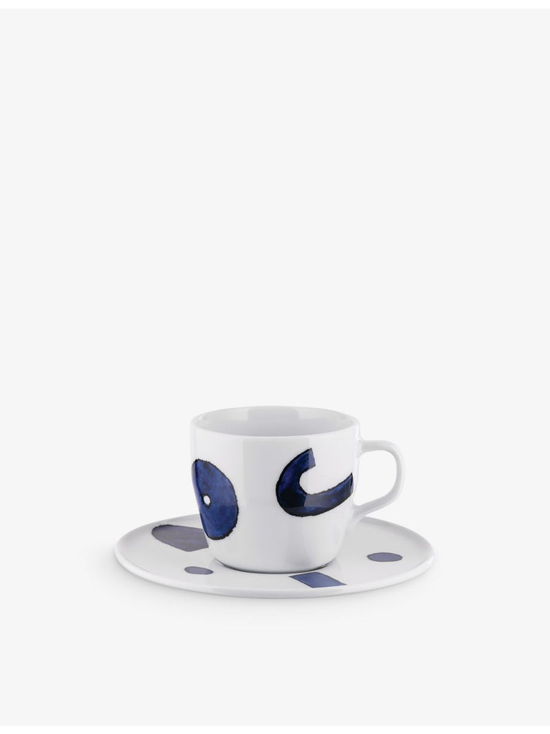 Alessi Itsumo Yunoki porcelain coffee cup and saucer set (four-piece) - British product