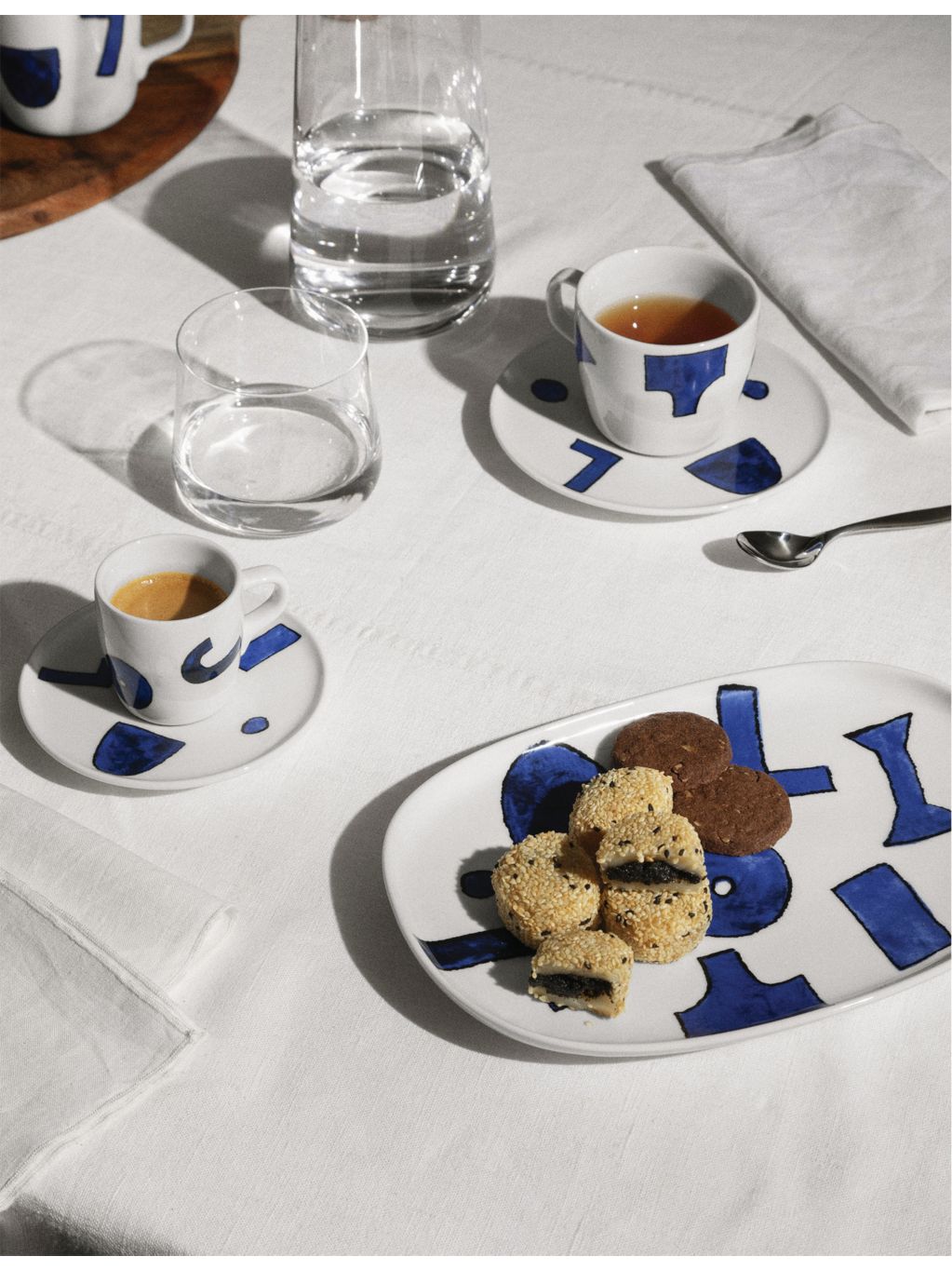 Alessi Itsumo Yunoki porcelain coffee cup and saucer set (four-piece) - British product