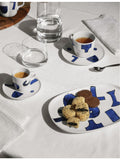 Alessi Itsumo Yunoki porcelain coffee cup and saucer set (four-piece) - British product