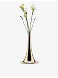 Alessi trumpet small brass vase 24.9cm (British brand)