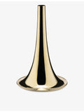 Alessi trumpet small brass vase 24.9cm (British brand)