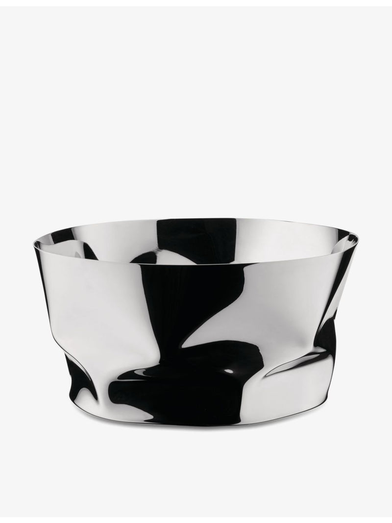 Alessi polished stainless steel basket 19.5cm, imported from the UK