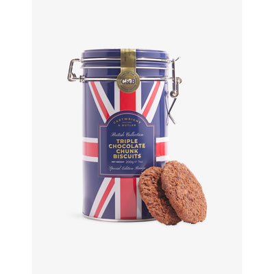 selfridges Cartwright & Butler Triple Chocolate Chunk Biscuit Tin 200g- Buy online at McGrocer